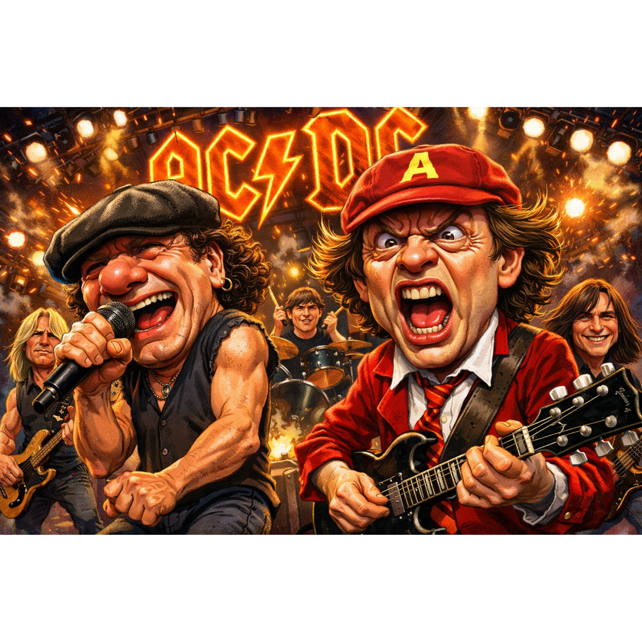 Rock Through the Decades Posters - Iconic Music Art Collection - Lyon Den Designs