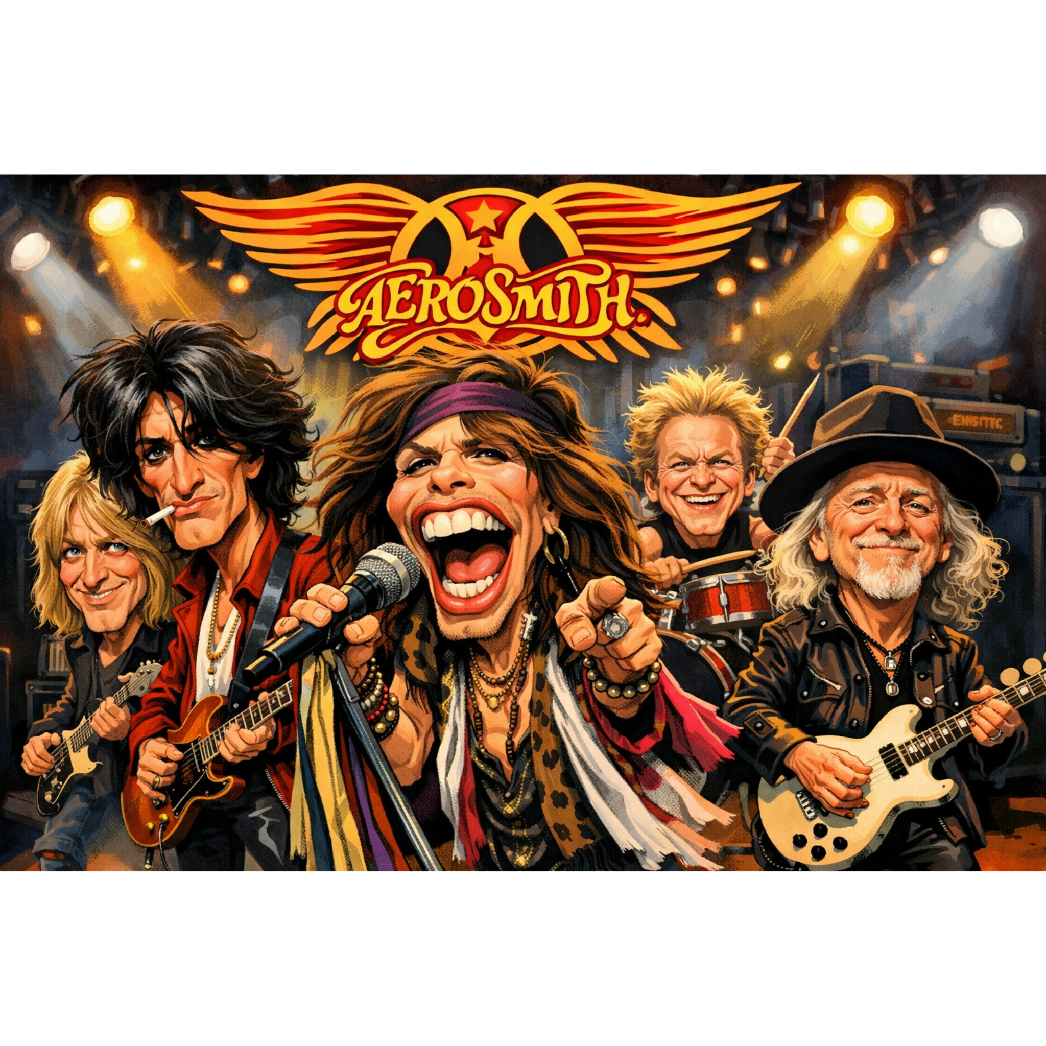 Rock Through the Decades Posters - Iconic Music Art Collection - Lyon Den Designs