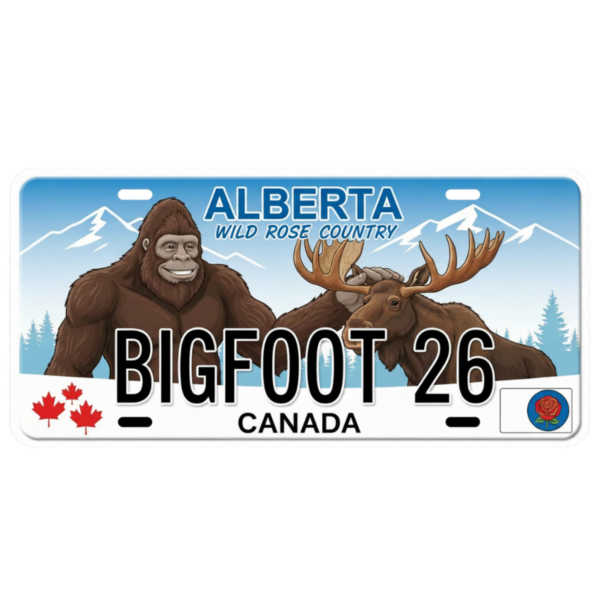 Sasquatch Province License Plates - Canadian Novelty - Lyon Den Designs
