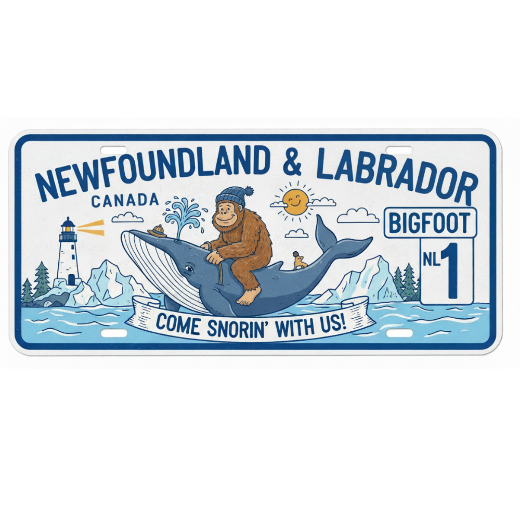 Sasquatch Province License Plates - Canadian Novelty - Lyon Den Designs
