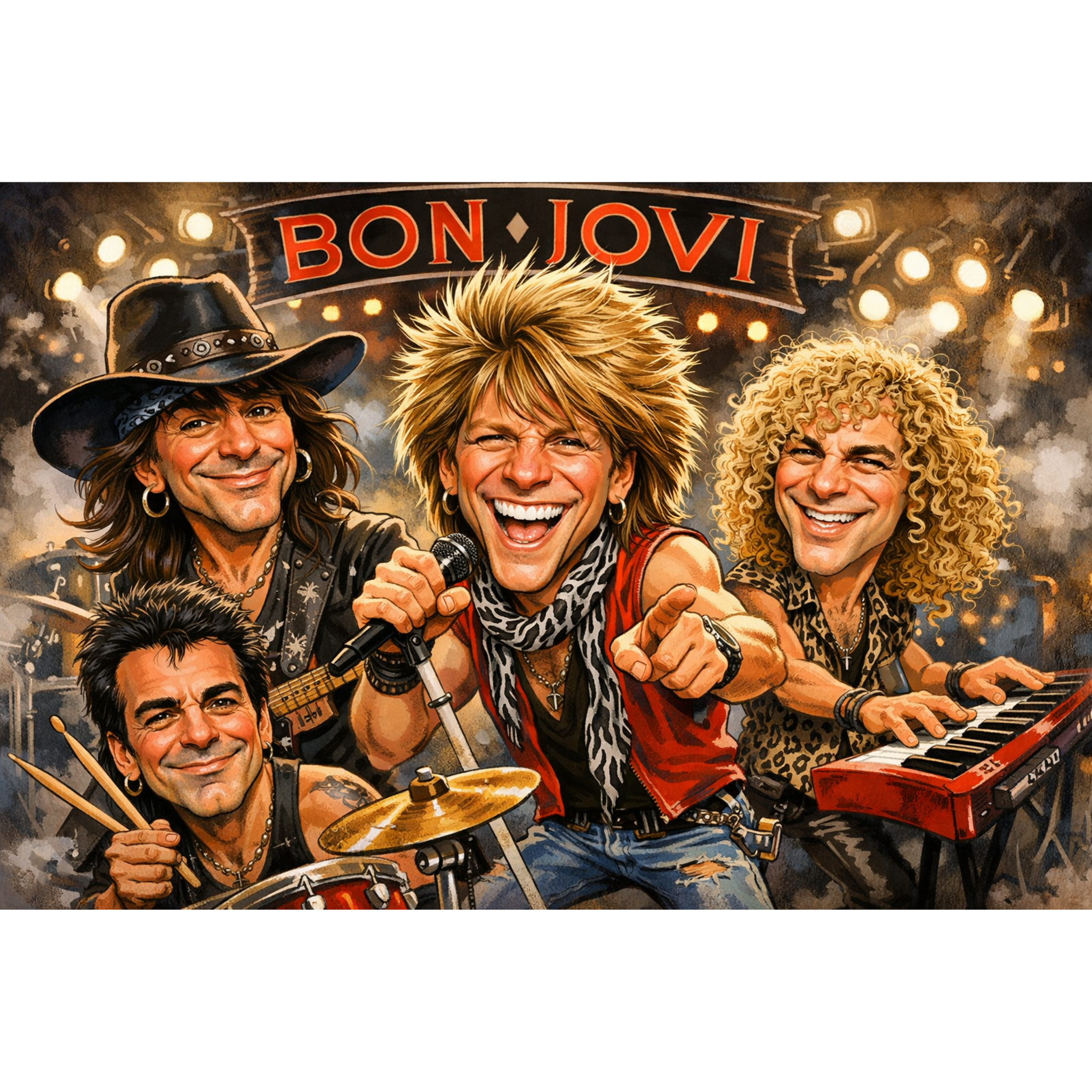 Rock Through the Decades Posters - Iconic Music Art Collection - Lyon Den Designs