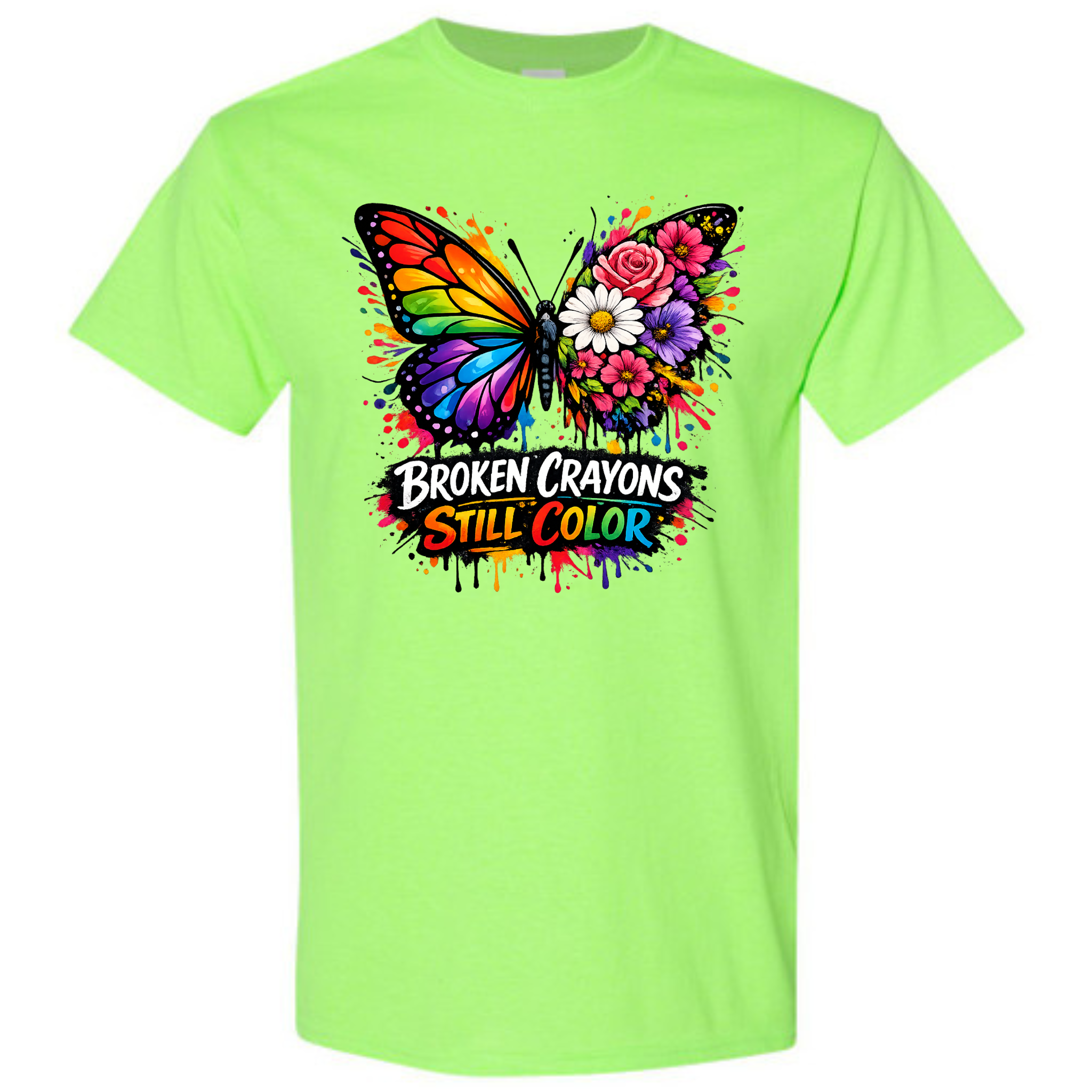 Neon Colors Mental health T-shirts