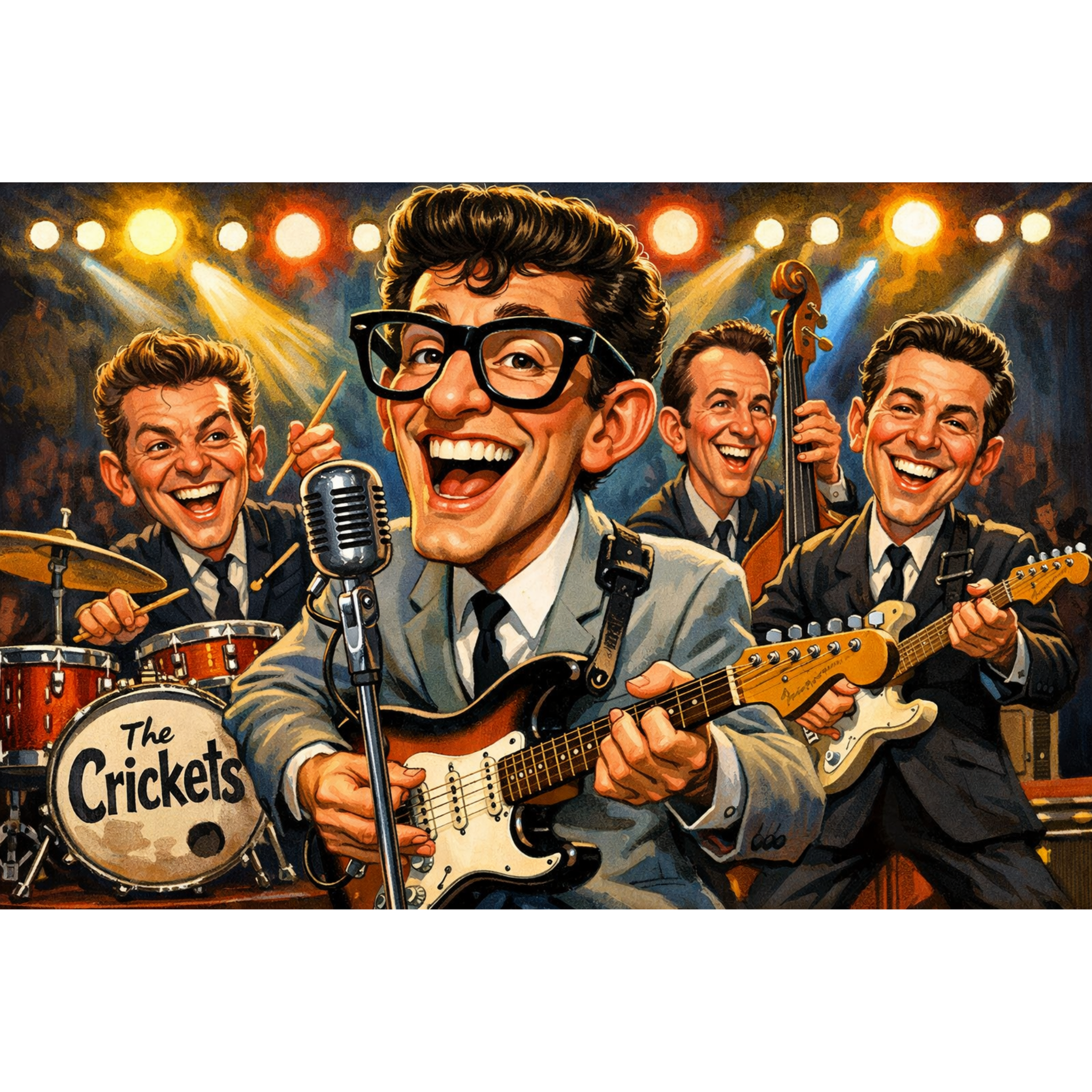 Rock Through the Decades Posters - Iconic Music Art Collection - Lyon Den Designs