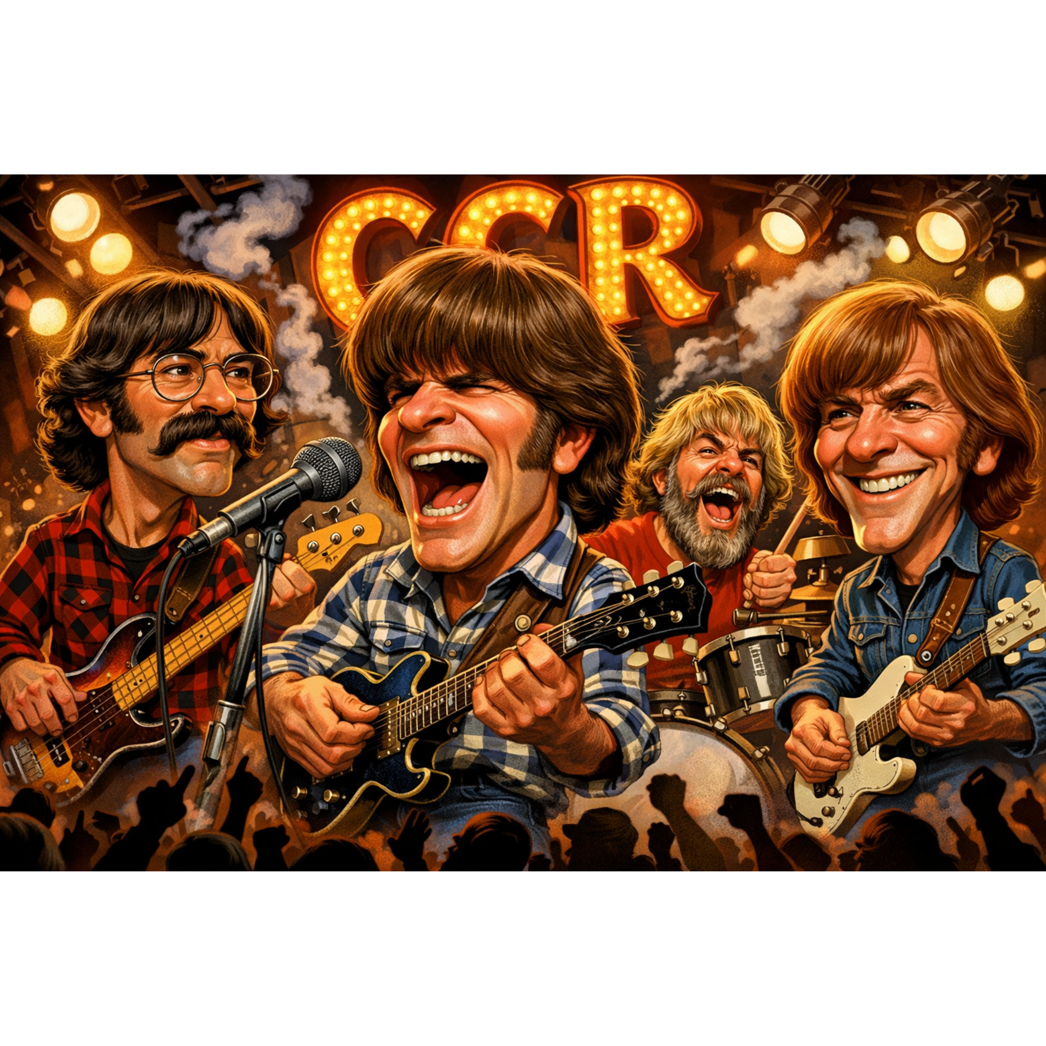 Rock Through the Decades Posters - Iconic Music Art Collection - Lyon Den Designs