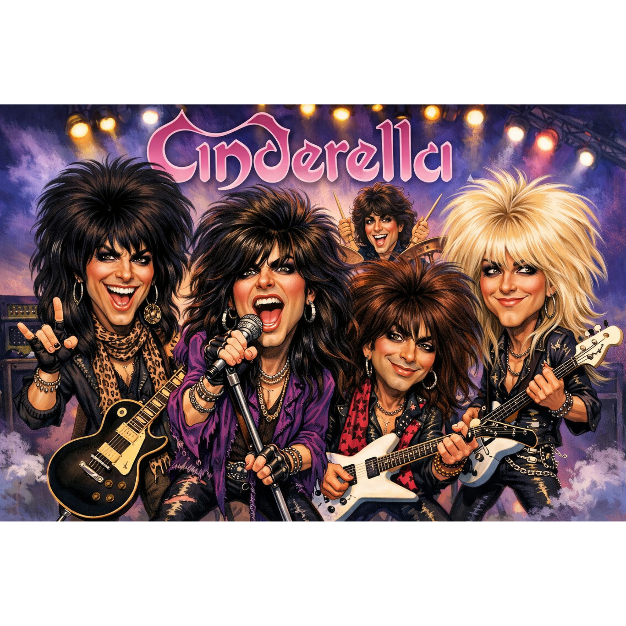 Rock Through the Decades Posters - Iconic Music Art Collection - Lyon Den Designs