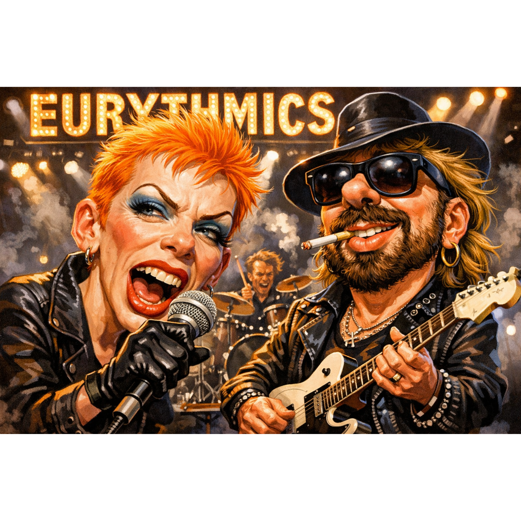 Rock Through the Decades Posters - Iconic Music Art Collection - Lyon Den Designs