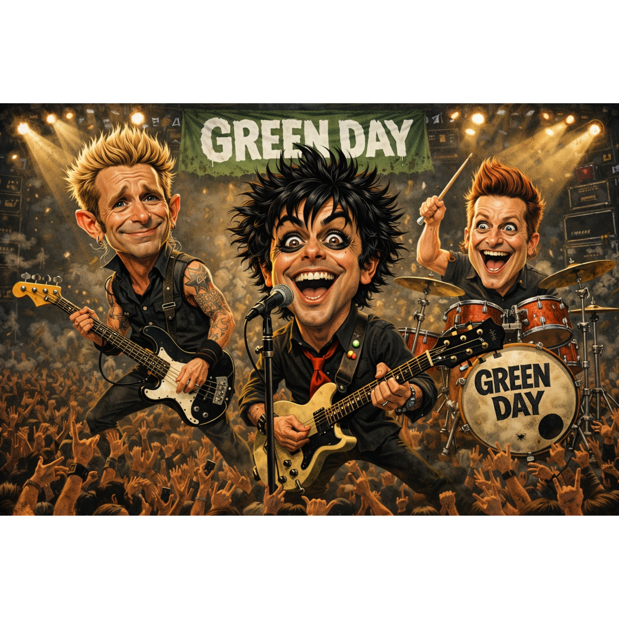 Rock Through the Decades Posters - Iconic Music Art Collection - Lyon Den Designs