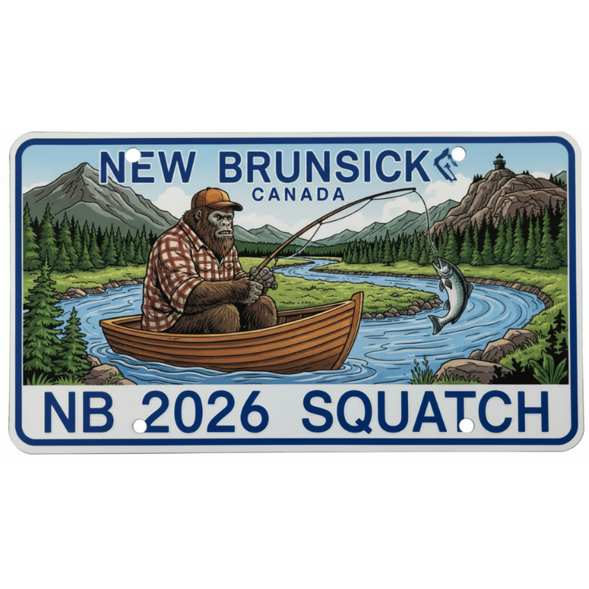 Sasquatch Province License Plates - Canadian Novelty - Lyon Den Designs