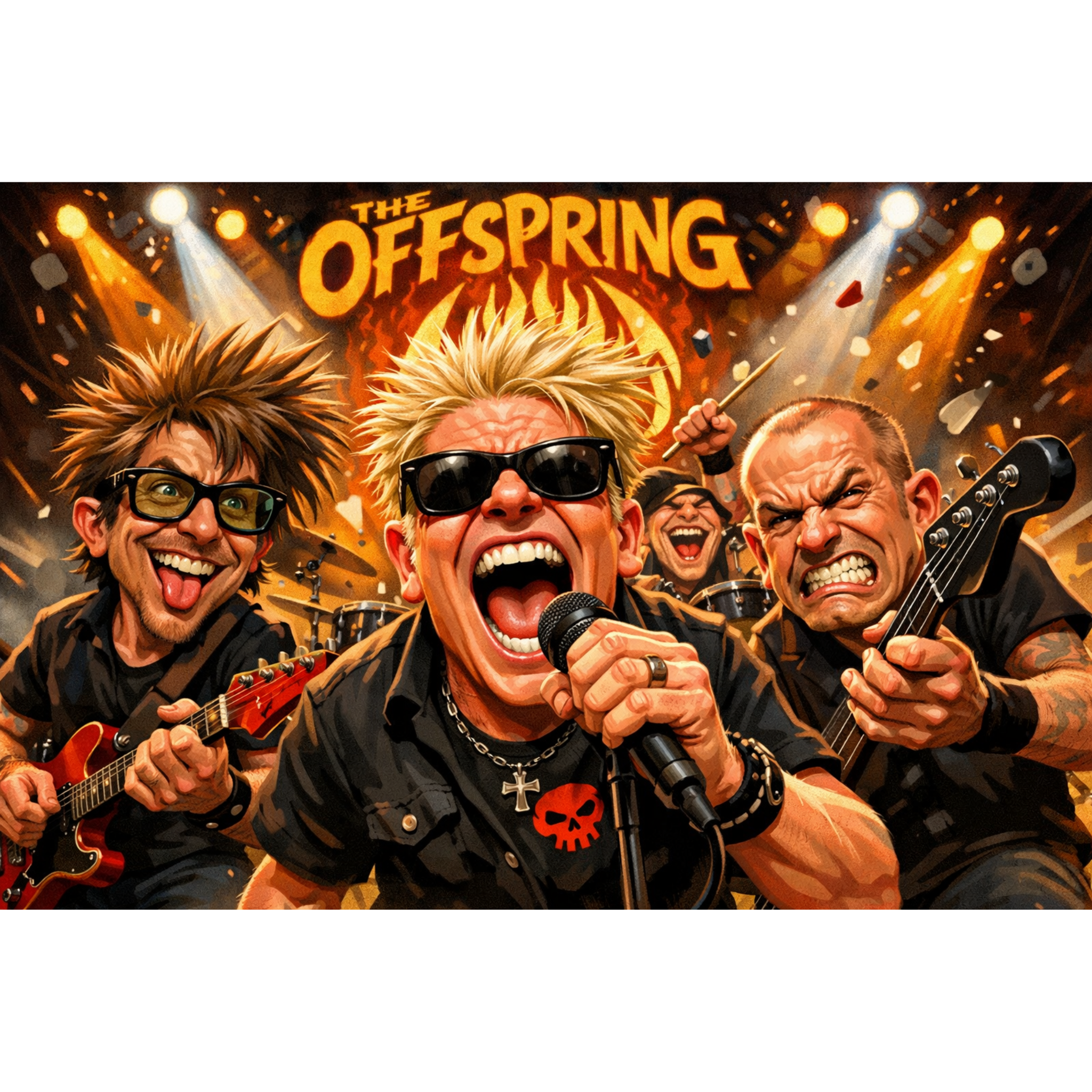 Rock Through the Decades Posters - Iconic Music Art Collection - Lyon Den Designs