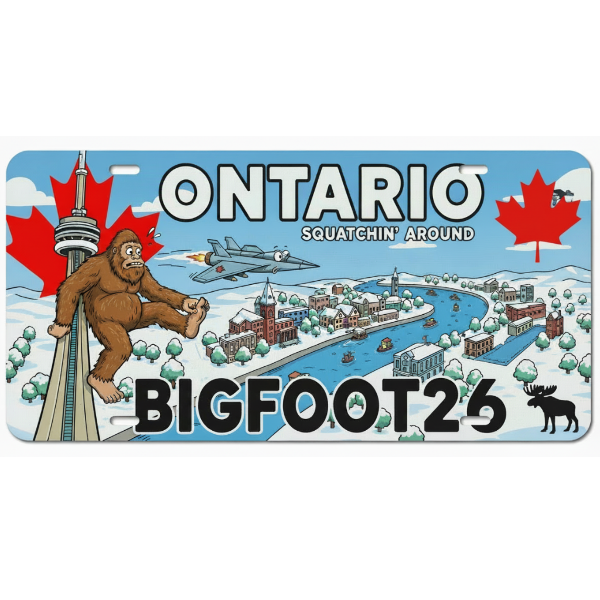 Sasquatch Province License Plates - Canadian Novelty - Lyon Den Designs