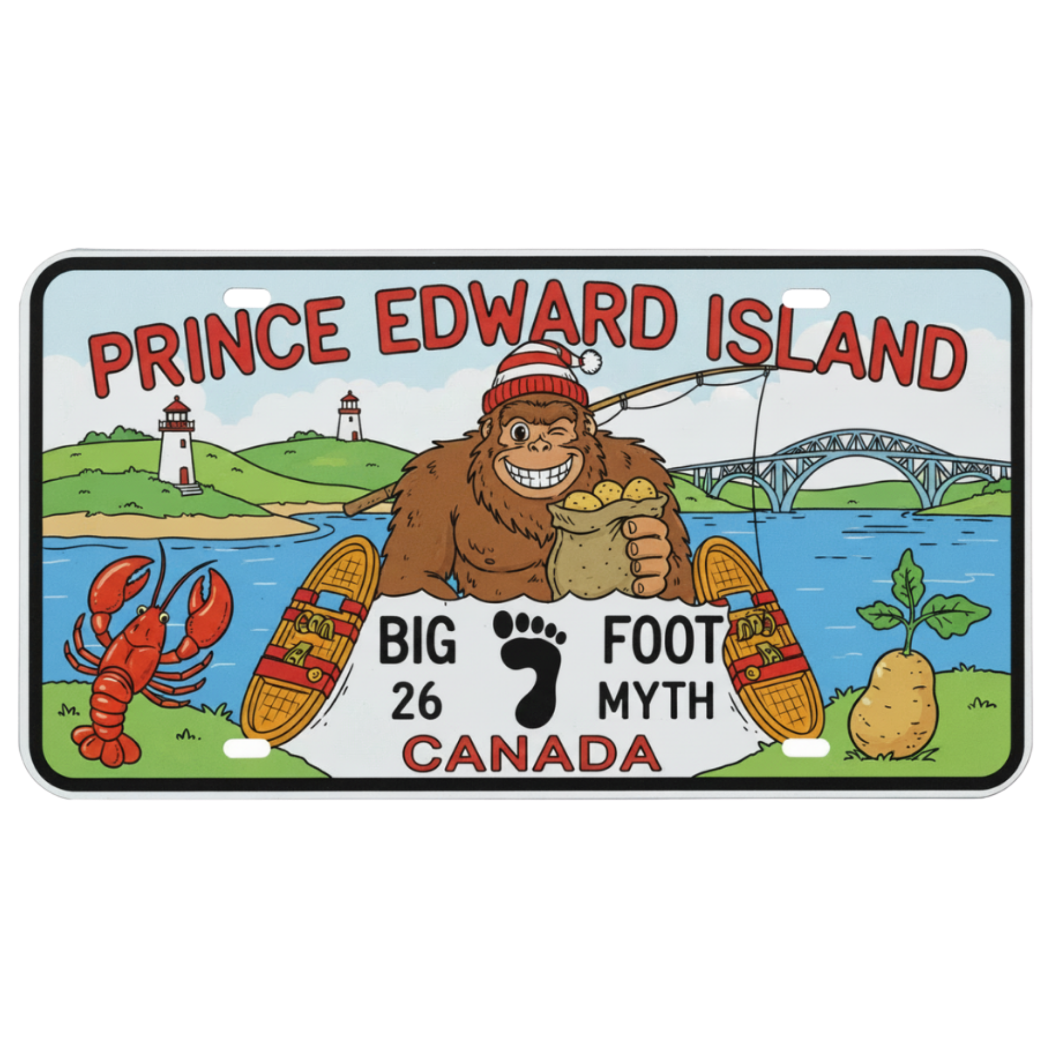 Sasquatch Province License Plates - Canadian Novelty - Lyon Den Designs