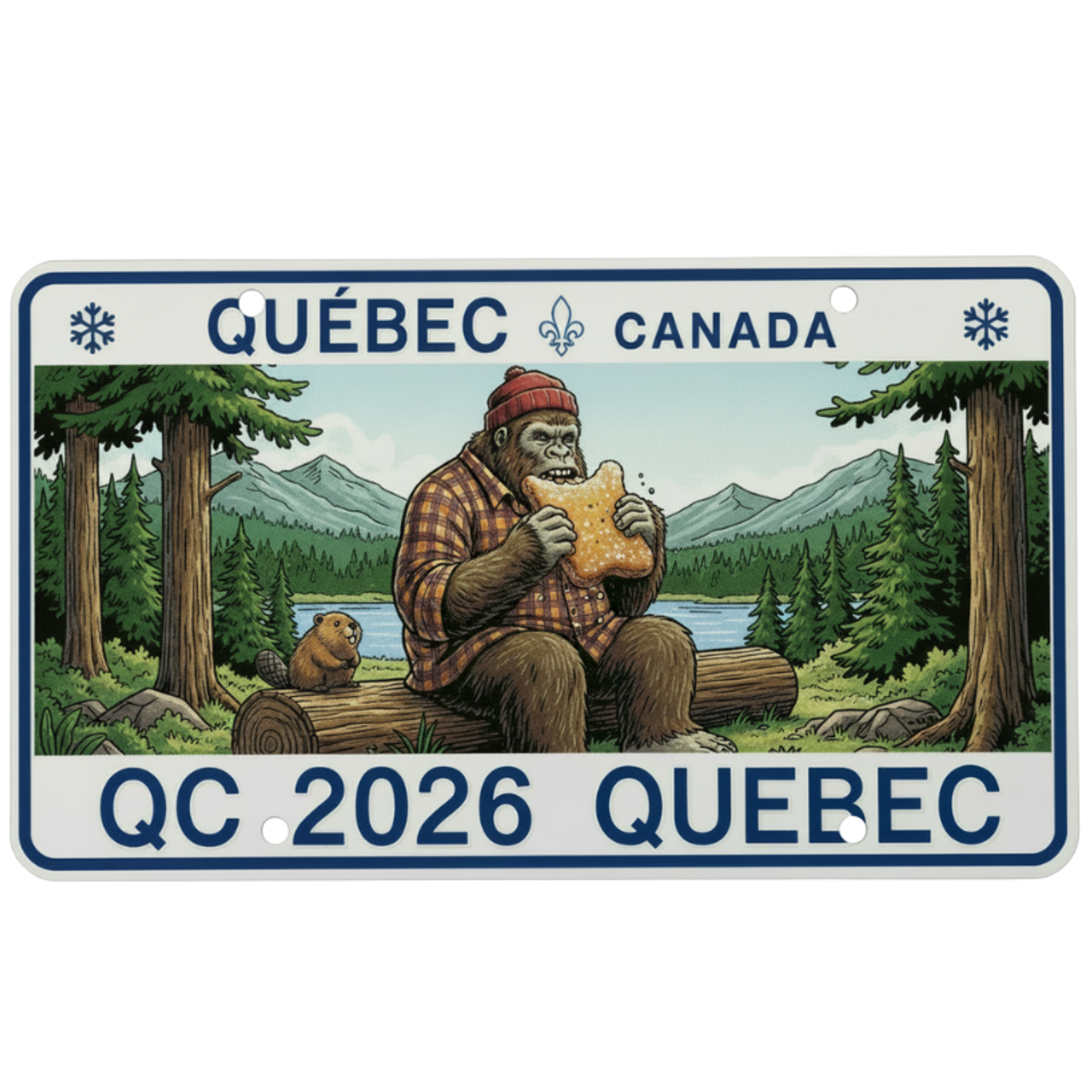 Sasquatch Province License Plates - Canadian Novelty - Lyon Den Designs