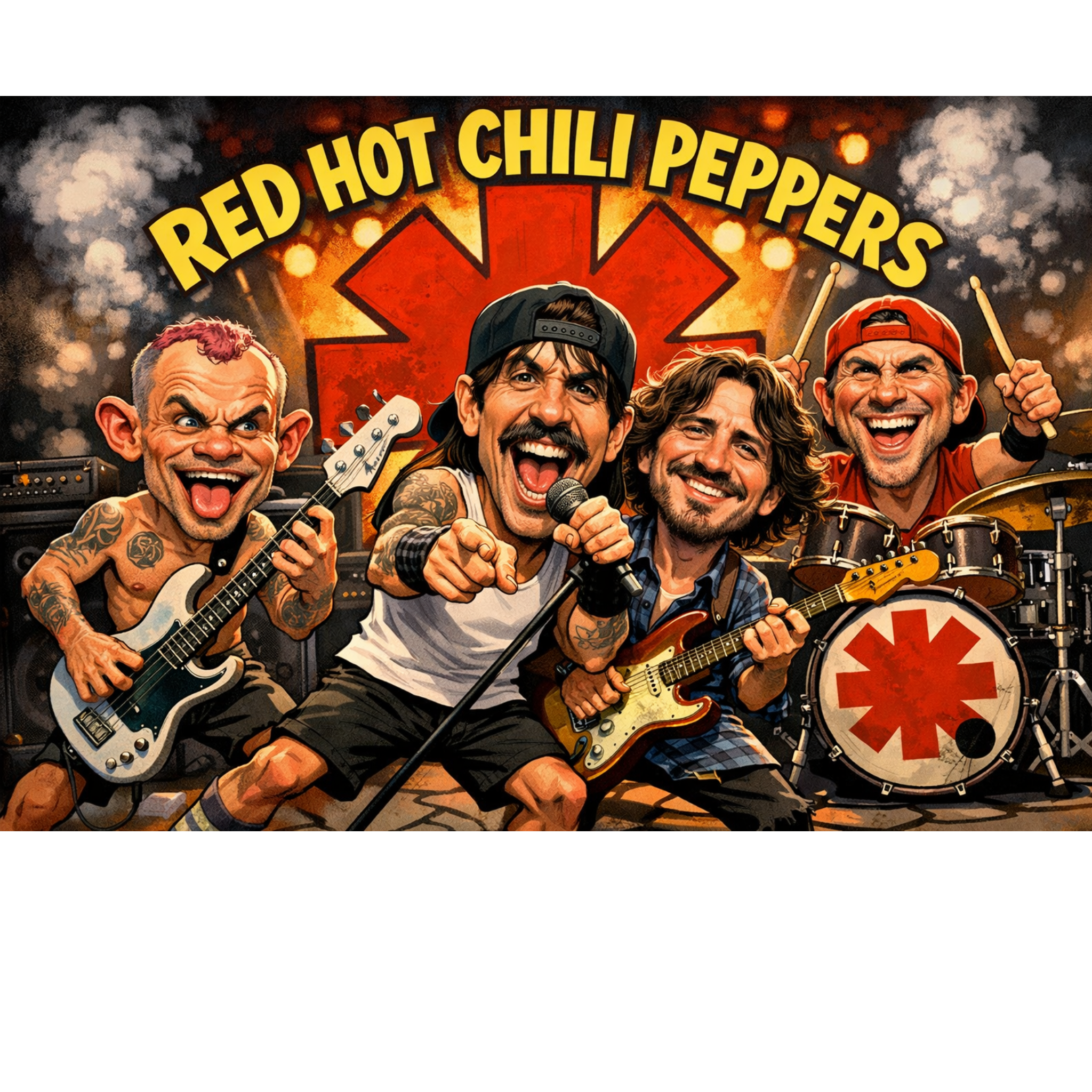 Rock Through the Decades Posters - Iconic Music Art Collection - Lyon Den Designs