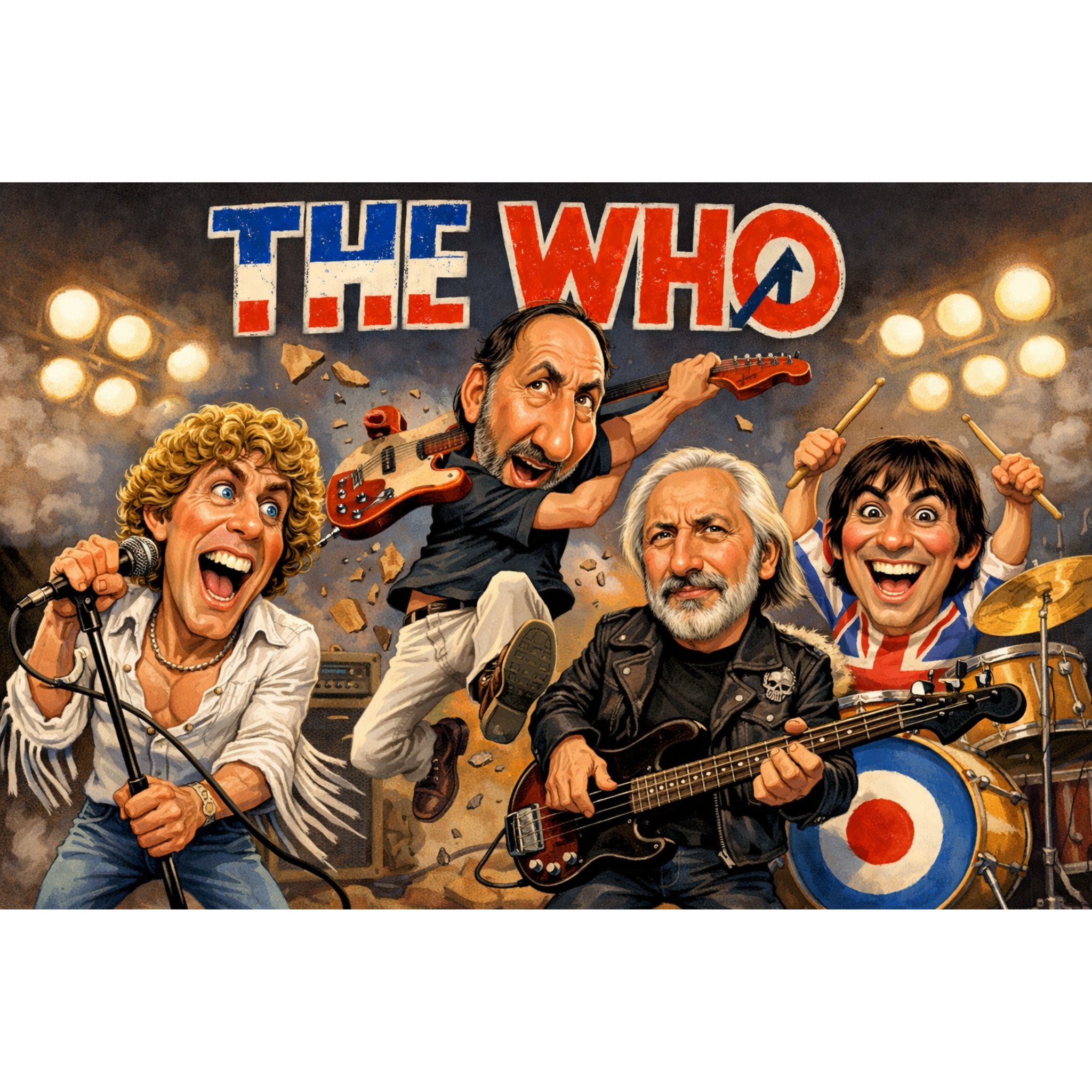 Rock Through the Decades Posters - Iconic Music Art Collection - Lyon Den Designs