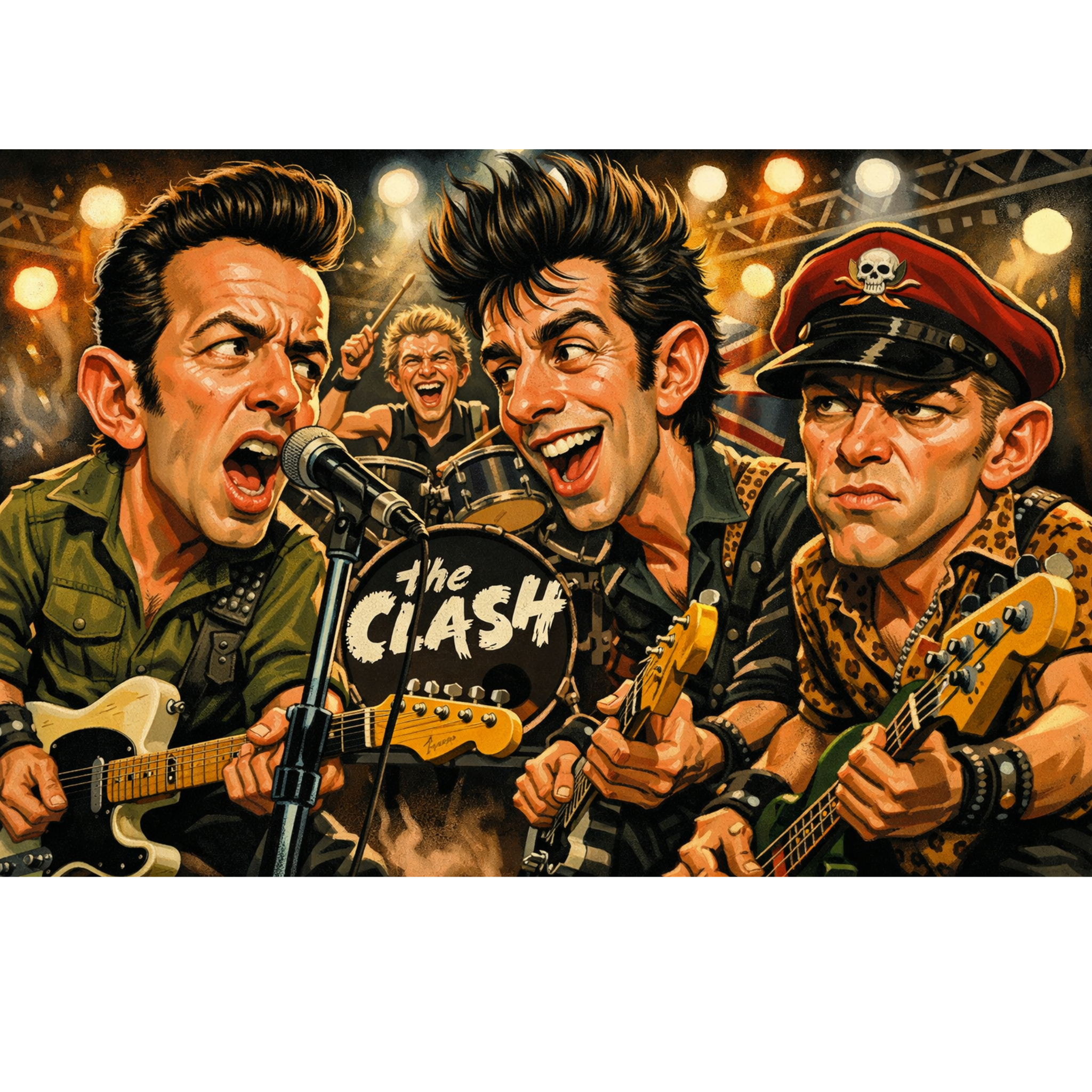 Rock Through the Decades Posters - Iconic Music Art Collection - Lyon Den Designs