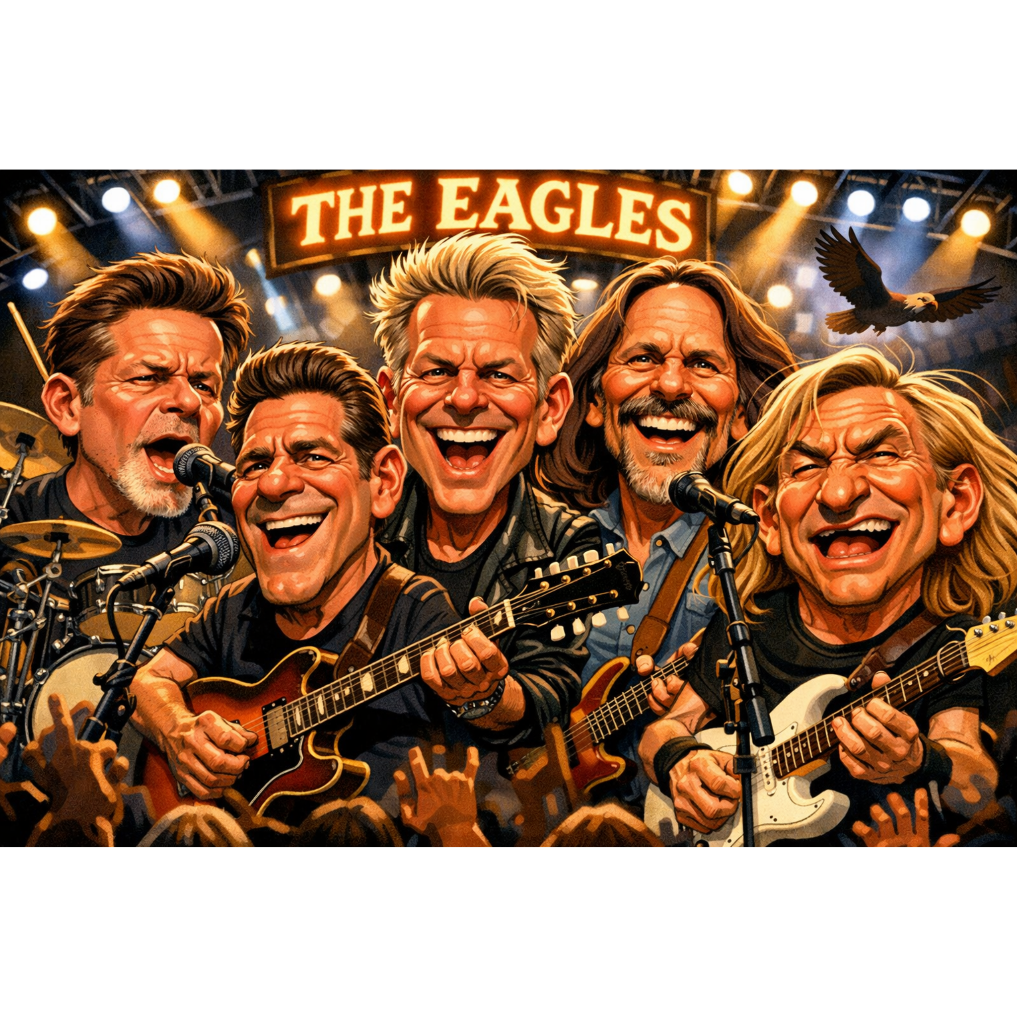 Rock Through the Decades Posters - Iconic Music Art Collection - Lyon Den Designs