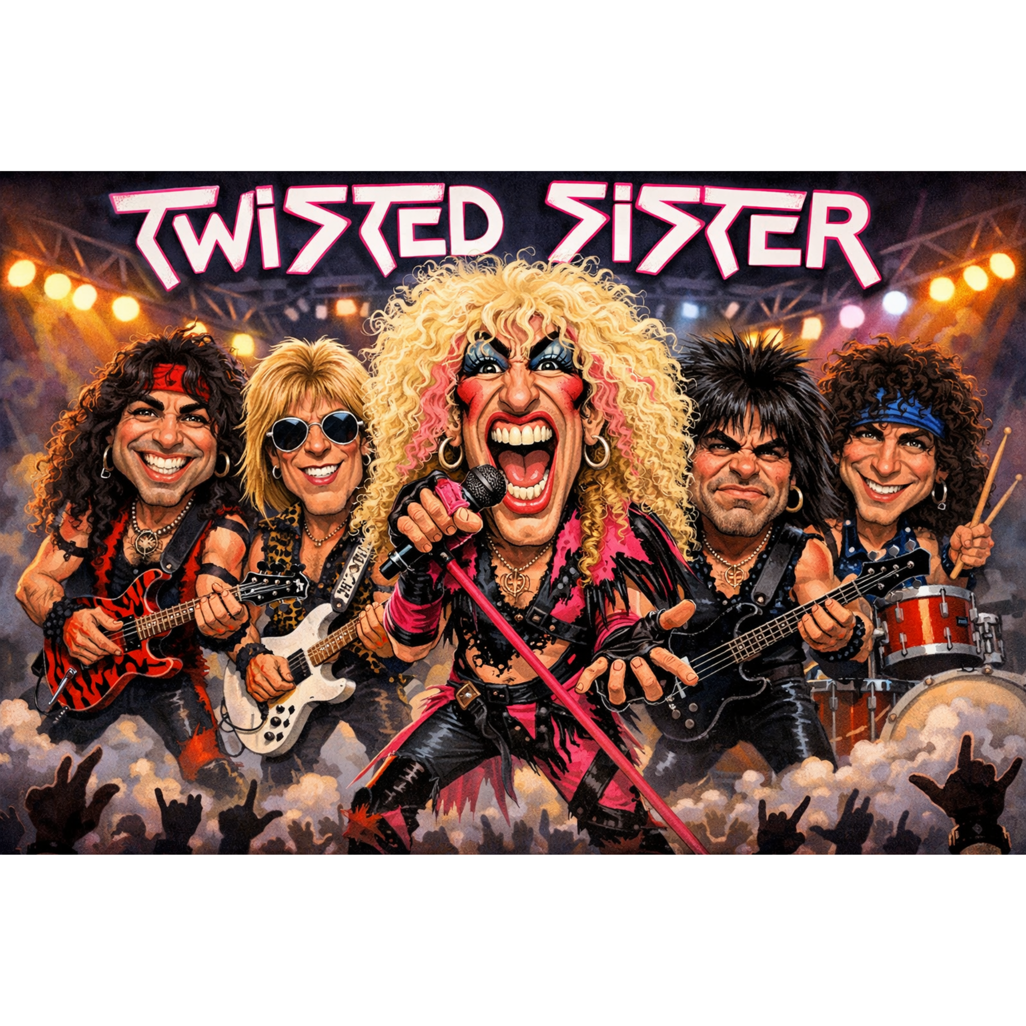 Rock Through the Decades Posters - Iconic Music Art Collection - Lyon Den Designs