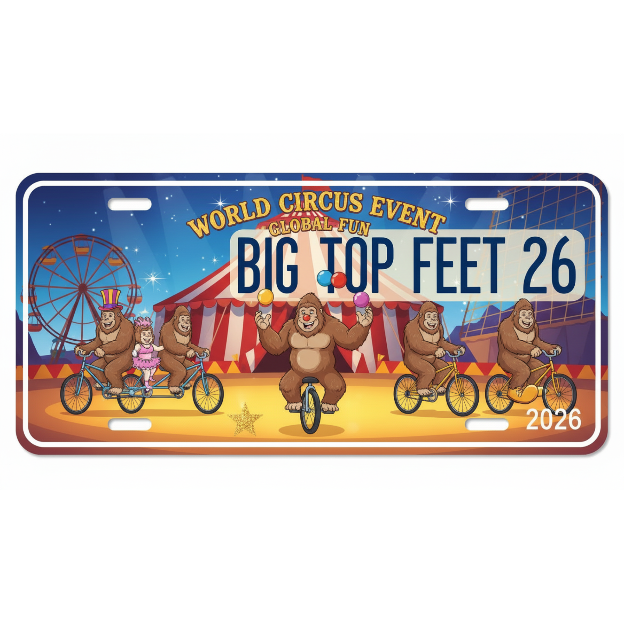 Kids Sasquatch License Plates 7x4 inch - Lyon Den Designs