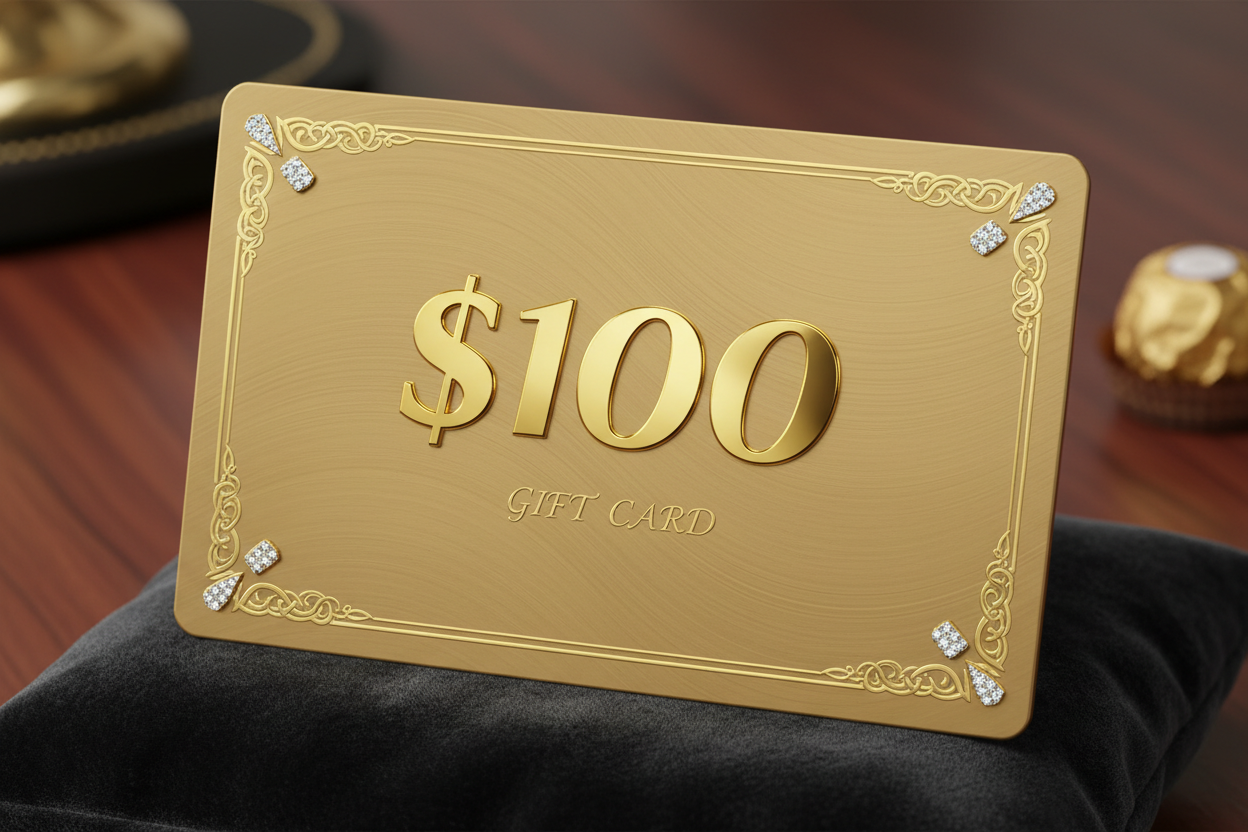 Gold Gift Card with $100 value